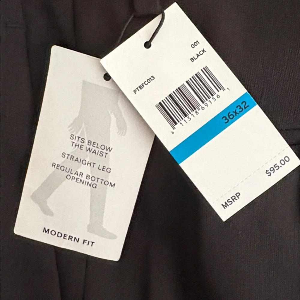 Perry Ellis Porfolio Modern Fit Stretch Dress Pants 36x32 NWT